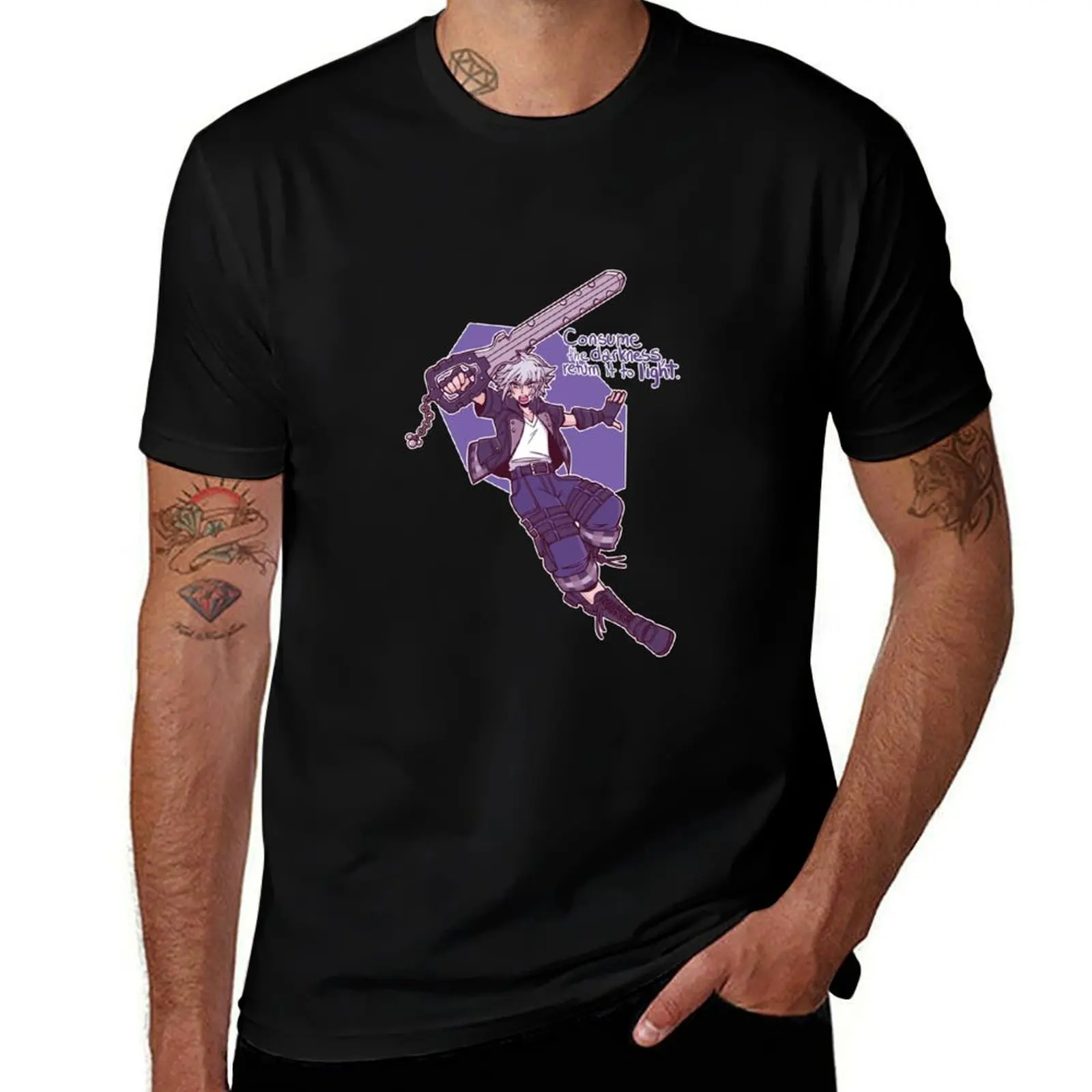 

Countdown to KH3 - 7 Days of Light - Riku T-Shirt tees plain hippie clothes Men's t-shirt