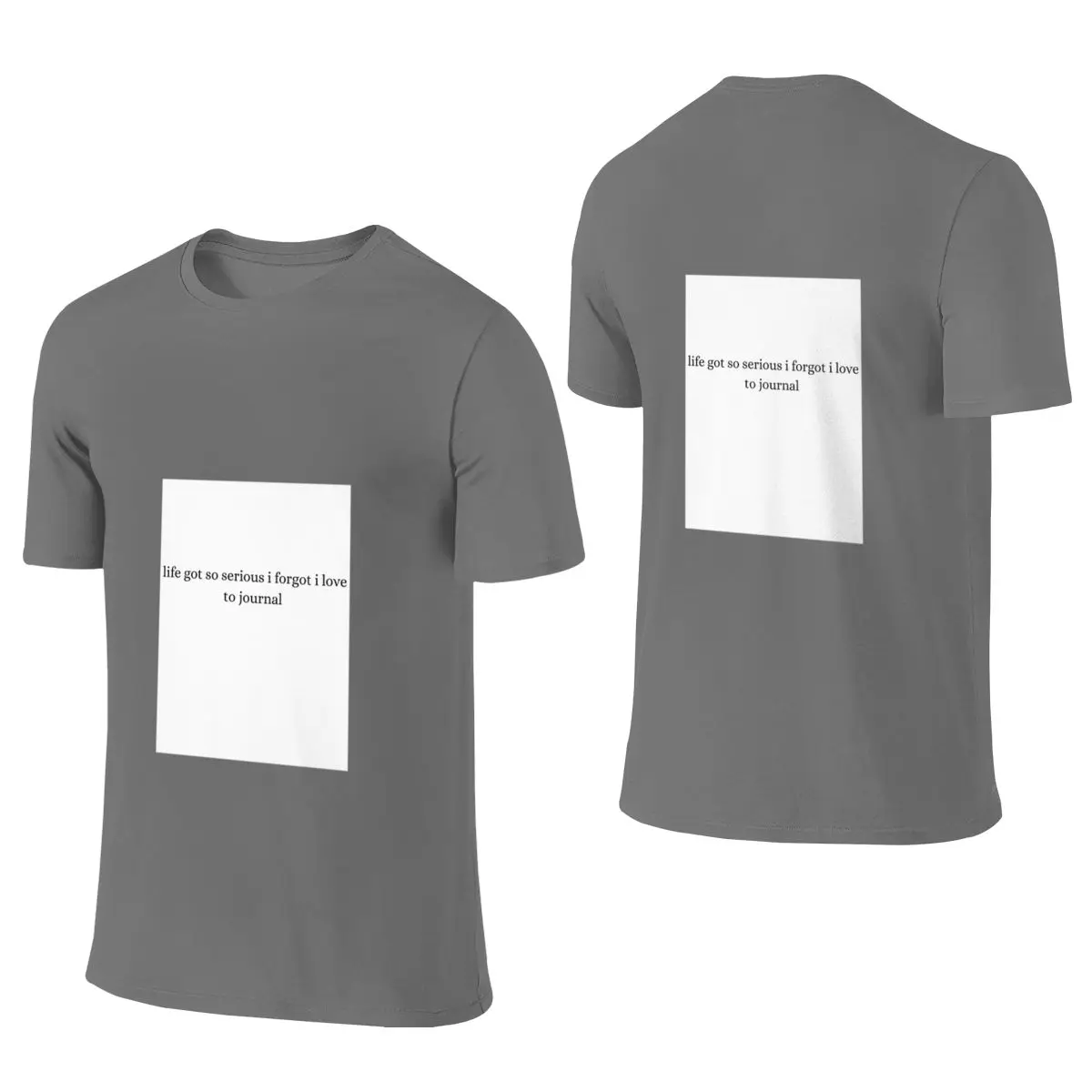 Life Got So Serious I Forgot I Love To Journal Drapey Reversible T-shirt Daily Lazy Youthful Feeling T-shirt