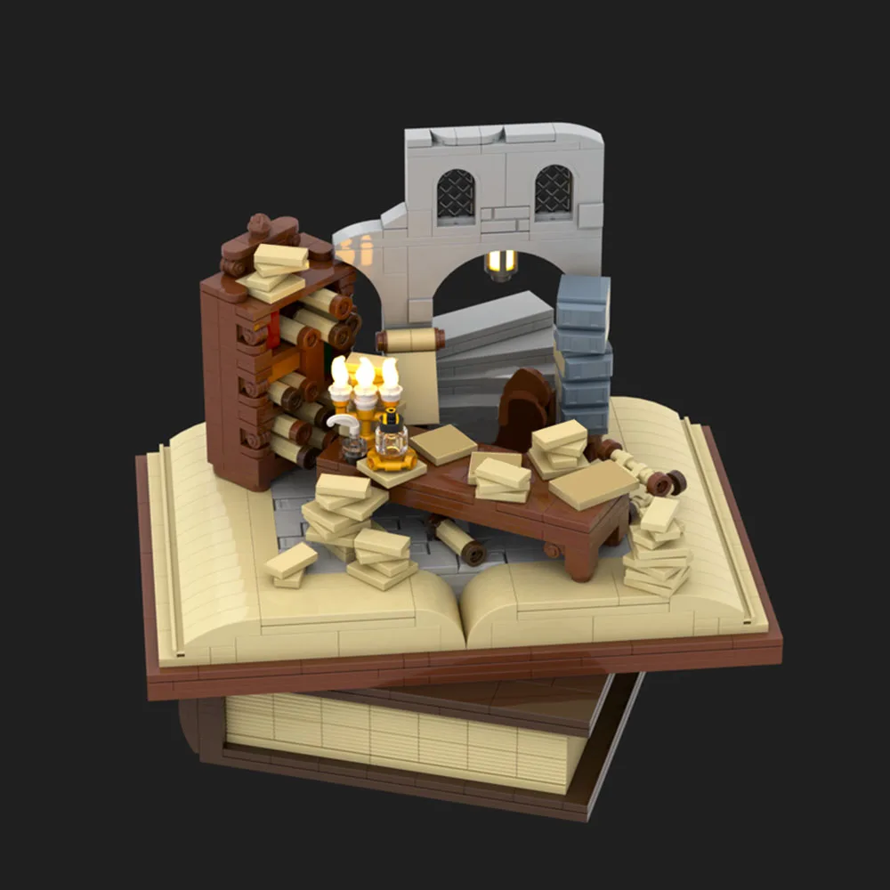 

951PCS MOC Classic Movie Architecture White City Archives Model Building Blocks DIY Modular Assembly Toy Children's Boy Gift Set