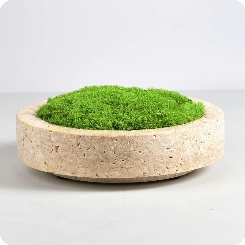 Marble travertine moss combination, decorative hotel famous hotel, universal combination of home beauty salon