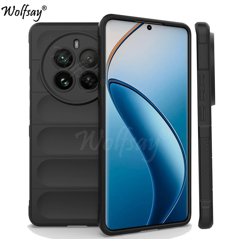 Shockproof Phone Case For Realme 12 Pro Plus Case Anti-Slip Silicone Full Cover Realme 12 Pro Plus Case For Realme 12 Pro Plus