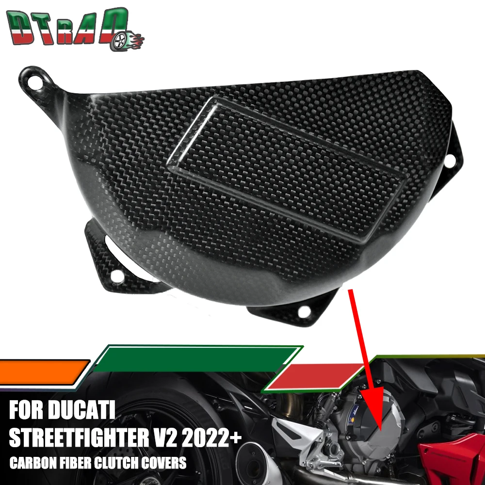 100% Carbon Fiber Clutch Cover Protection Case New For DUCATI Panigale V2 899 959 1199 1299 Panigale S R Motorcycle Accessories