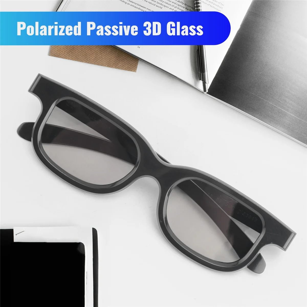 4Pcs Polarized Passive 3D Glasses for Cinema IMIX Screen_BSH