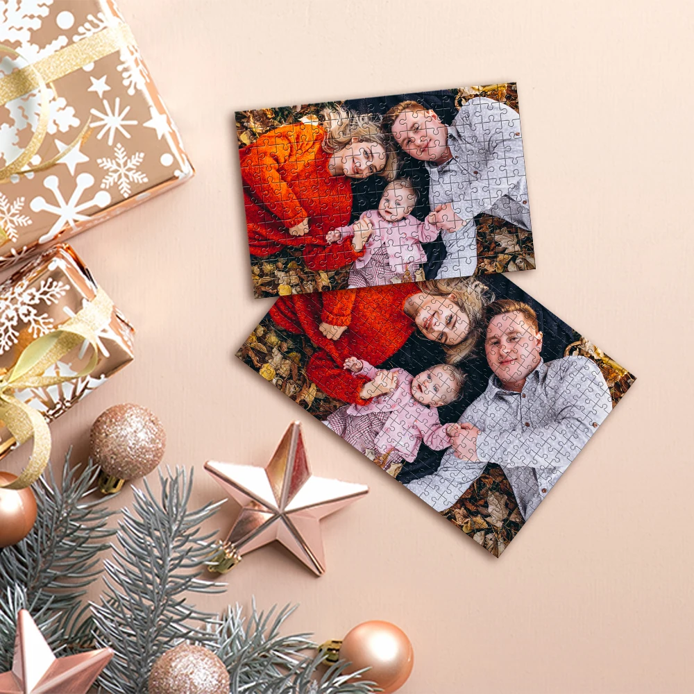 35/150/300/500/1000pcs cool parents Custom Photo Personalised Decompression Puzzles Custom Puzzles in Photos Jigsaw puzzle