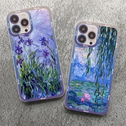 Arts Claude Monet Phone Case For iPhone 15 14 13 12 11 Pro Max 15Plus Mini SE X Xs Max XR 7 8 Plus Cover Clear Fundas Coque