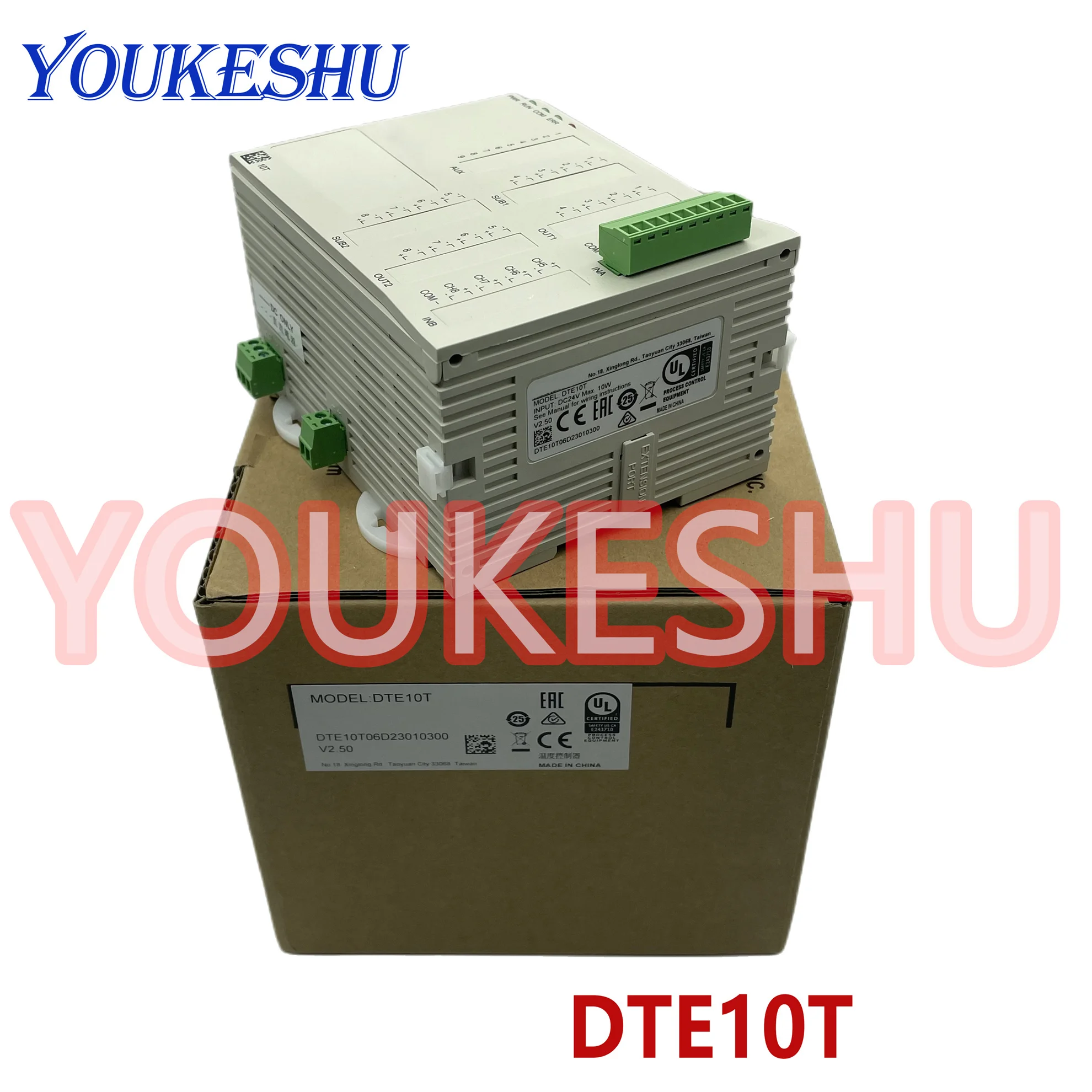 New original DTE10T Temperature Controller 4 Way Thermocouple Input Host In Box