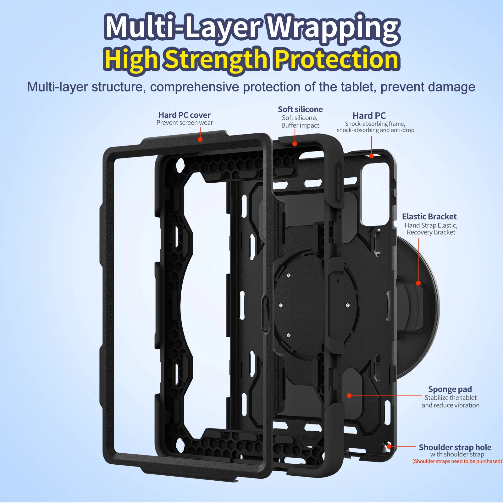 360 Rotating Armor Case For Xiaomi Redmi Pad 2 2025 11.0
