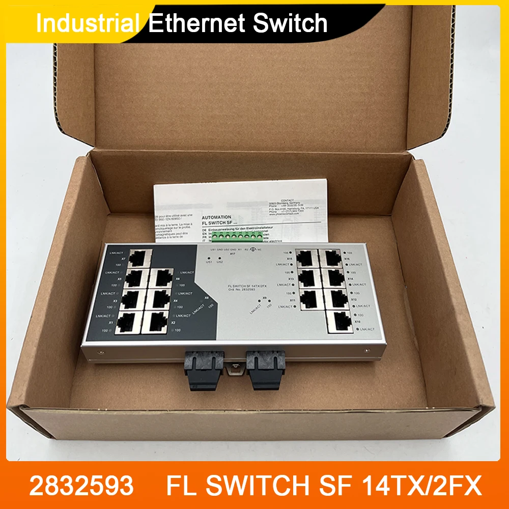 

2832593 FL SWITCH SF 14TX/2FX для промышленного Ethernet-коммутатора Phoenix