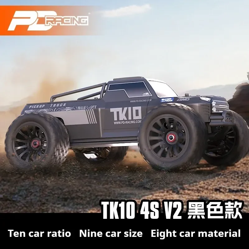 

PD RACING 1:10 TK10 V2 Monster Truck 88 км/ч Электрический внедорожник с дистанционным управлением 4S Бесщеточная высокоскоростная модель автомобиля
