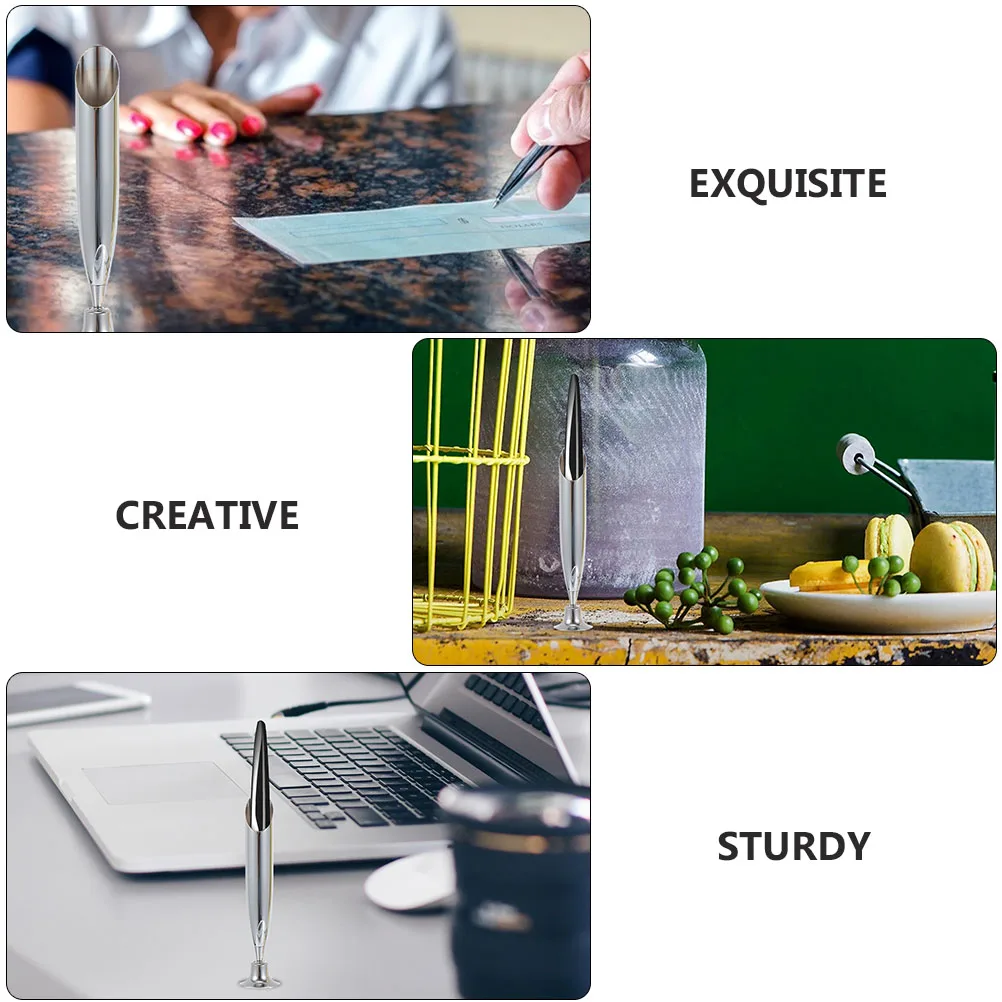 

Retro Quill Pen Creative Stand Pencil Holder Dip for Desk Men Quill-pen Holders