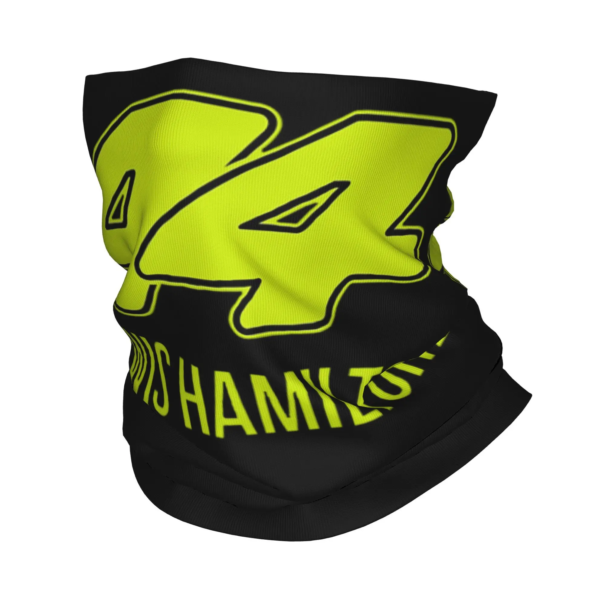 لويس هاميلتون 44 باندانا غطاء الرقبة المطبوعة التفاف قناع وشاح متعدد الاستخدام أغطية الرأس الرياضة في الهواء الطلق للرجال النساء الكبار قابل للغسل