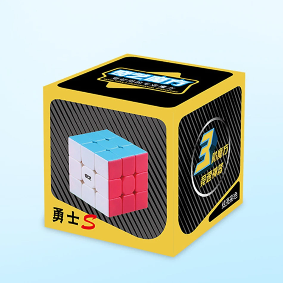 QiYi Kokor S-Cube magique de vitesse professionnel pour enfant, jouet de type puzzle, 3x3x3