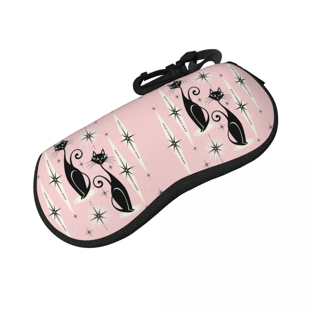 

Mid Century Meow Retro Atomic Cats LG Studioxtin чехол для очков защитная коробка для солнцезащитных очков для женщин и мужчин сумка для очков
