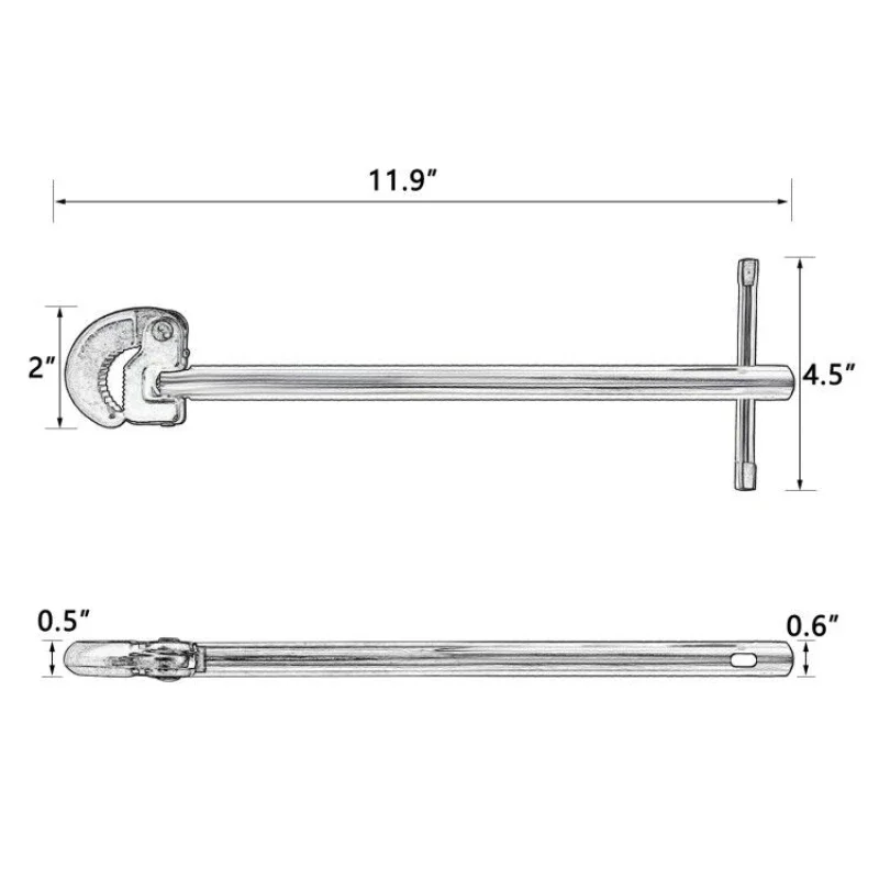 11 Inch Basin Wrench (3/8-1 In.)