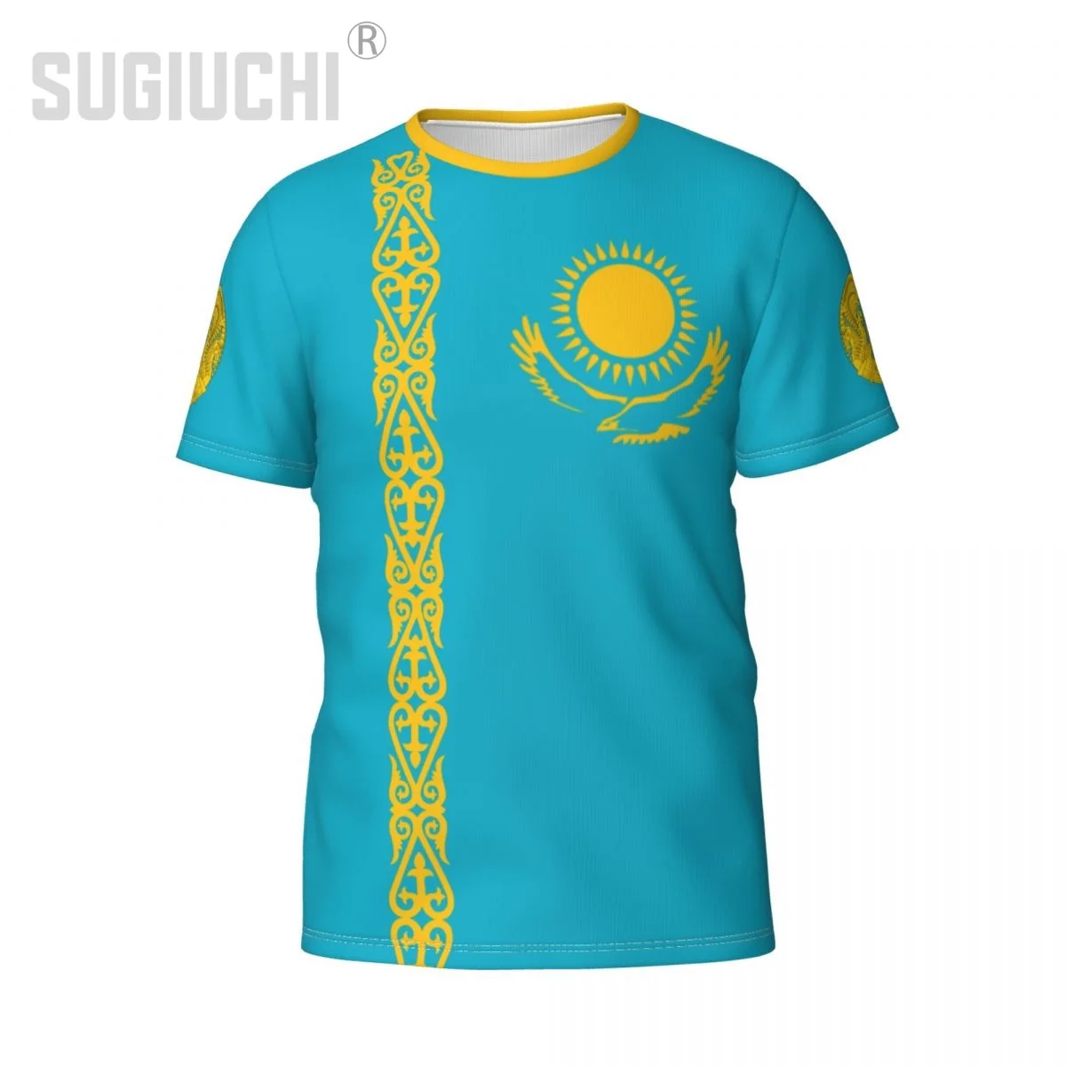 Custom Name Number Kazakhstan Flag Emblem 3D T-shirts For Men Women Tees jersey team Clothes Soccer Football Fans Gift T shirt