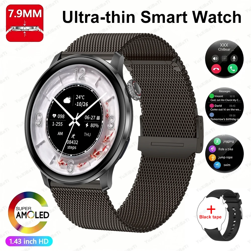 2025New Women's AI Smart Diagnosis Smart Watch HRV+PPG Blood Pressure & Oxygen Monitor IP68 Waterproof NFC Smartwatch for Xiaomi