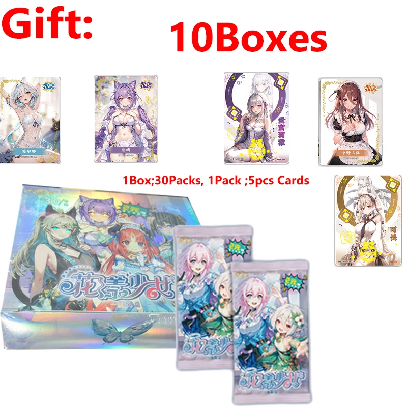 

2024 Newest Wholesale Goddess Story Flower Girl 3 Collection Card Goddess Story Waifu Booster Box Doujin Toys and Hobbies Gift