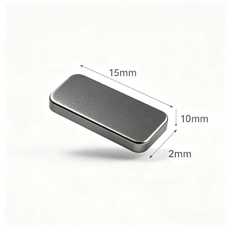 1pcs/lot 15x10x2mm Mini High-Strength Rectangular Strong Magnetic stud Universal Magnetic Fastener