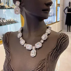 Stonefans Bridal Statement Necklace Women Rrhinestone Bohemian Good Quality Choker Earrings Jewerry Sets Trending Proms Weddings