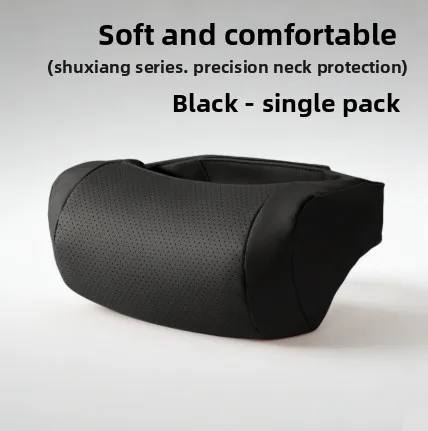 Memory Foam Car Neck Pillow PU Leather Car Headrest Pillows Car Neck Rest Seat Headrest Cushion Pad For Auto Interior Accessory image 5