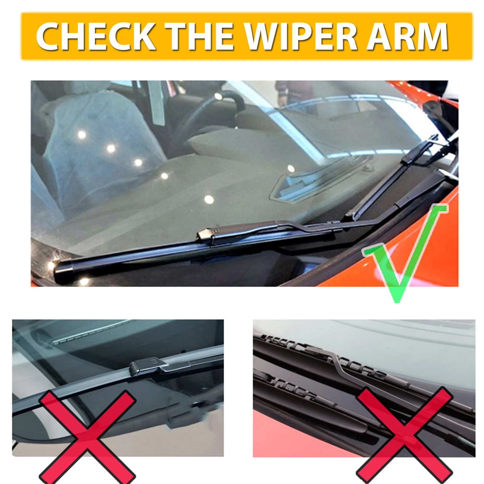 Erick\'s Wiper LHD & RHD Front Wiper Blades For Ford Ecosport 2013 - 2015 Windshield Windscreen Window Car Rain Brushes 22\'\'+16\'\'