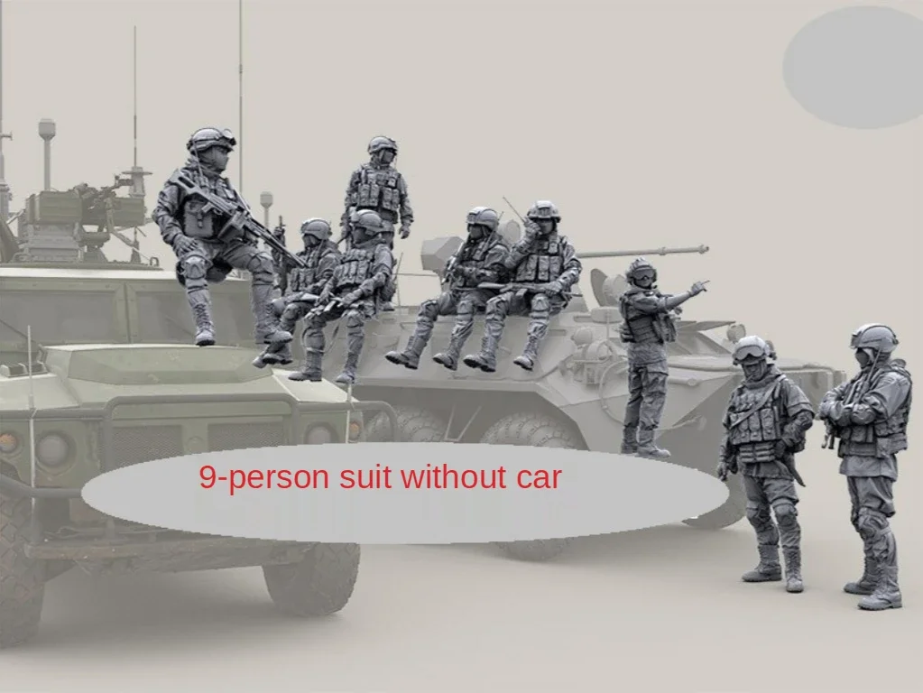 

1:35 Ratio Die-cast Resin Special Forces Soldiers 9 Figures Need To Be Assembled and Colored By Themselves