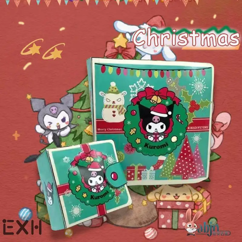 Kawali Sanrio Kuromi libro silencioso de Navidad, pegatinas, juguetes creativos, libro hecho a mano, Ins, lindos juguetes para niños, regalo de Navidad para niñas