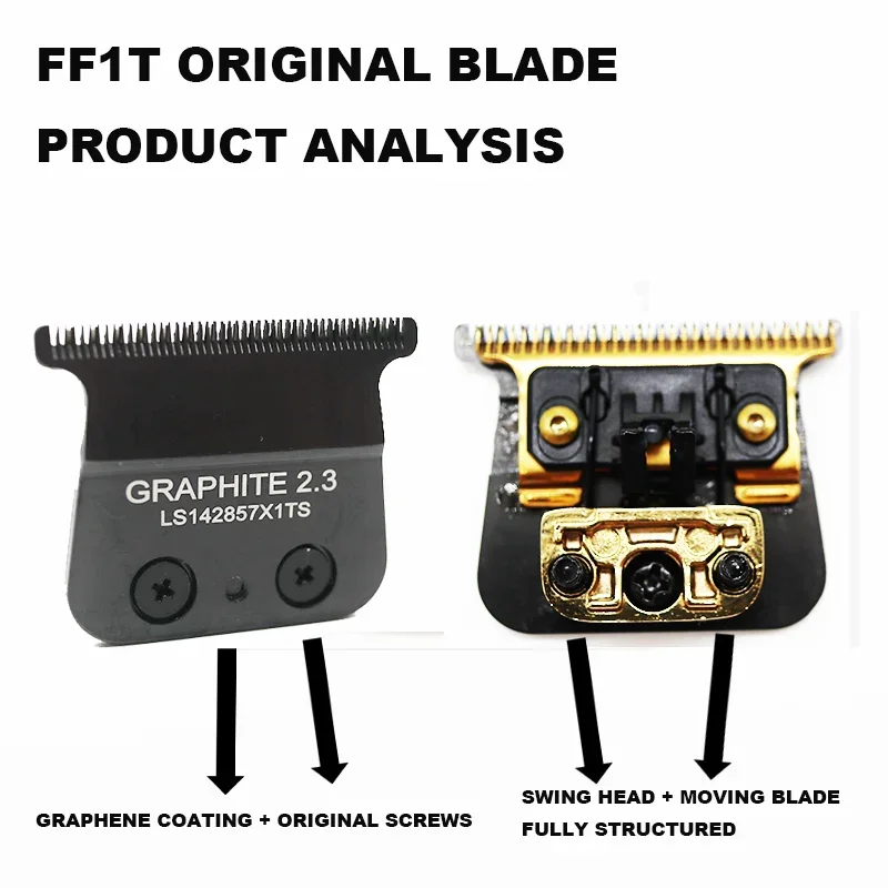 Origineel Vervangend Mes Voor Lence Pro Ff1c Ff1 T Fx870/707 Clipper Professionele Trimmer Scheerapparaat Snijmeskopaccessoires