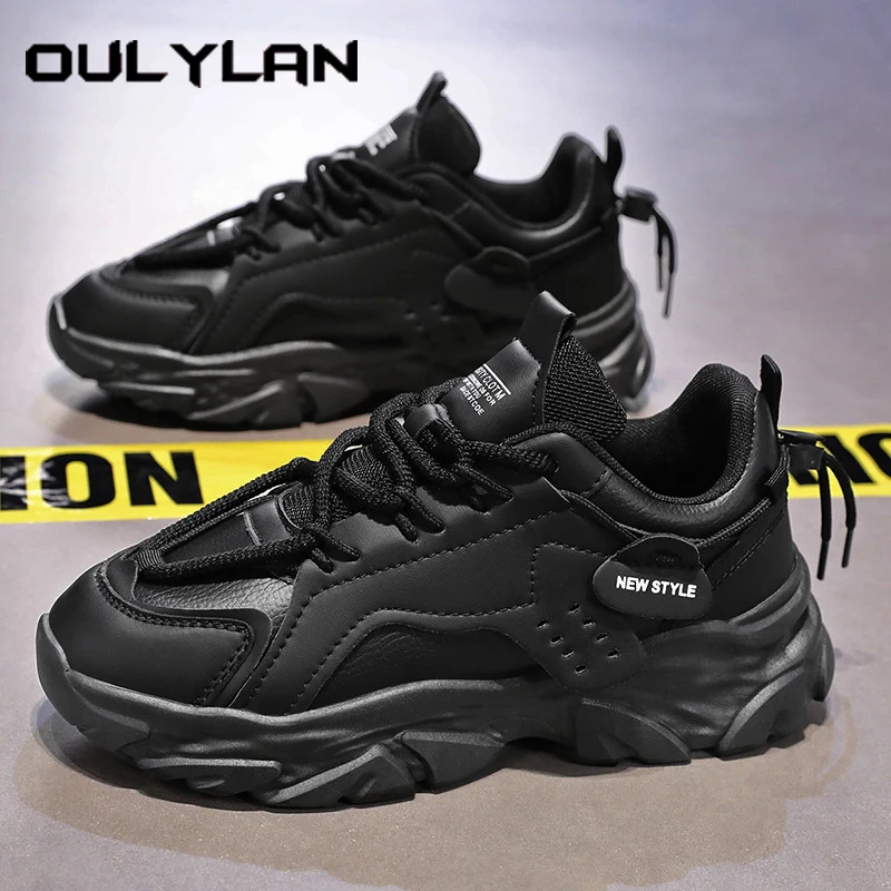 

Oulylan весенняя дышащая удобная спортивная обувь, модная роскошная противоскользящая обувь для бега, повседневные мужские кроссовки на толстой подошве