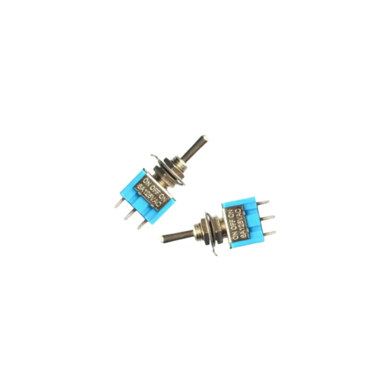 

MTS-03 Small sized Single pole Three throw Rocker Toggle Switch 3 pin 3 position Without Nut