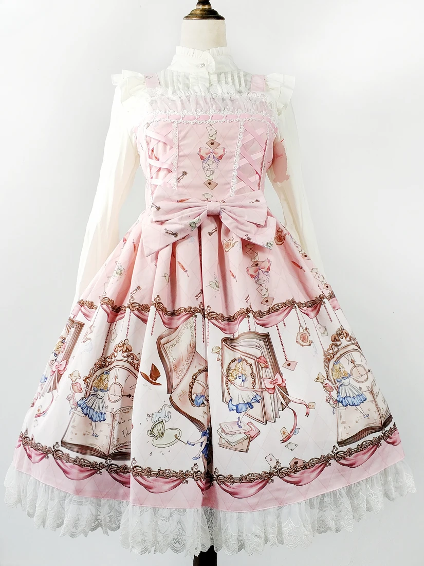 The Book Of Alice's Mysterious Land ~ Sweet Printed Lolita JSK Dress by Infanta