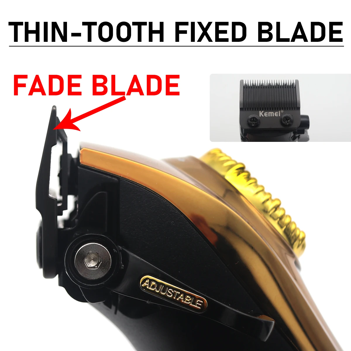 9000 دورة في الدقيقة 10 واط Kemei KM-1691 مقص الشعر المهنية للرجال LED عرض دوران تعديل آلة قطع الشعر الشعر المتقلب