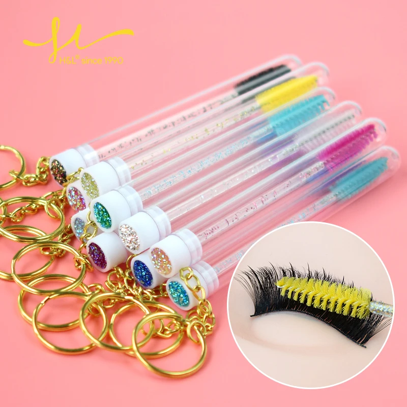 Tube mascara wands10pcs Reusable pipes disposable eyelash brush  High quality makeup tools Special for grafting eyelashes