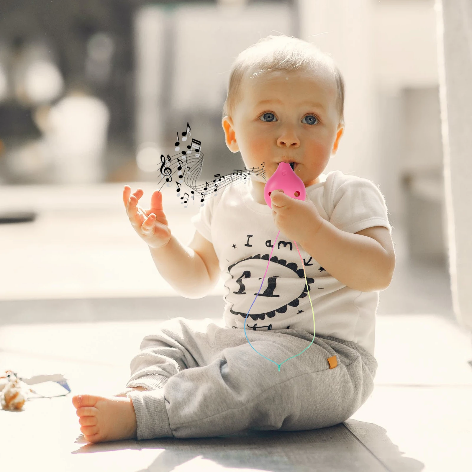 

Vaguelly Resin Ocarina 6 Hole Beginner Instrument Ceramic Music Toy for Kids Adults Portable Piano Key Abs