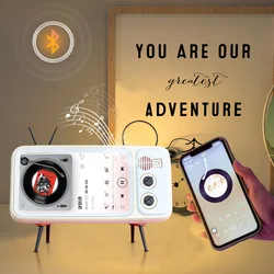 Creative mobile phone stand Bluetooth audio desktop retro TV mobile phone stand TV live iphone stand display support