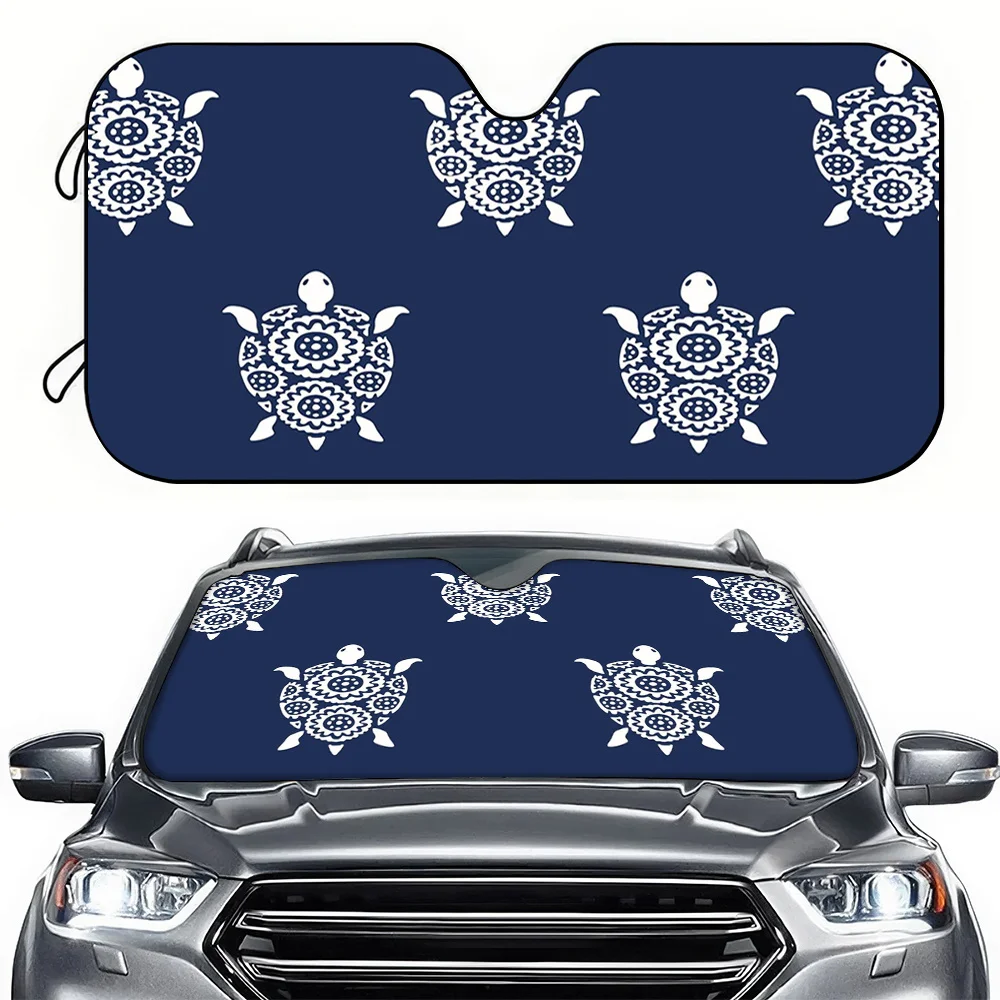 1pc UV Protection Sun Visor For With Turtle & Sea - Shade Visiblity Enhancer, Compatible For SUV, RV, Vehicle Roof Accessory