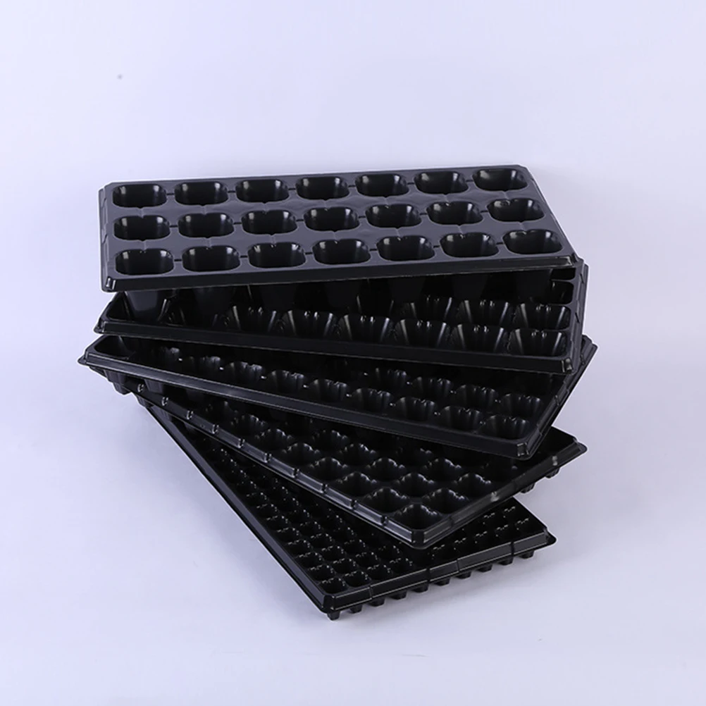 

10Pcs Seedling Box Plant Sowing Tray Germination Plates Growing Kits Garden Nursery Pot Durable Breathable 21 Hole Design Stable
