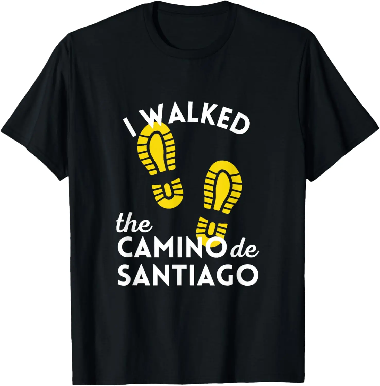 

Подарочные походные ботинки «Я ходить Camino de Santiago», футболка в Испании, повседневная рубашка из 100% хлопка с короткими рукавами