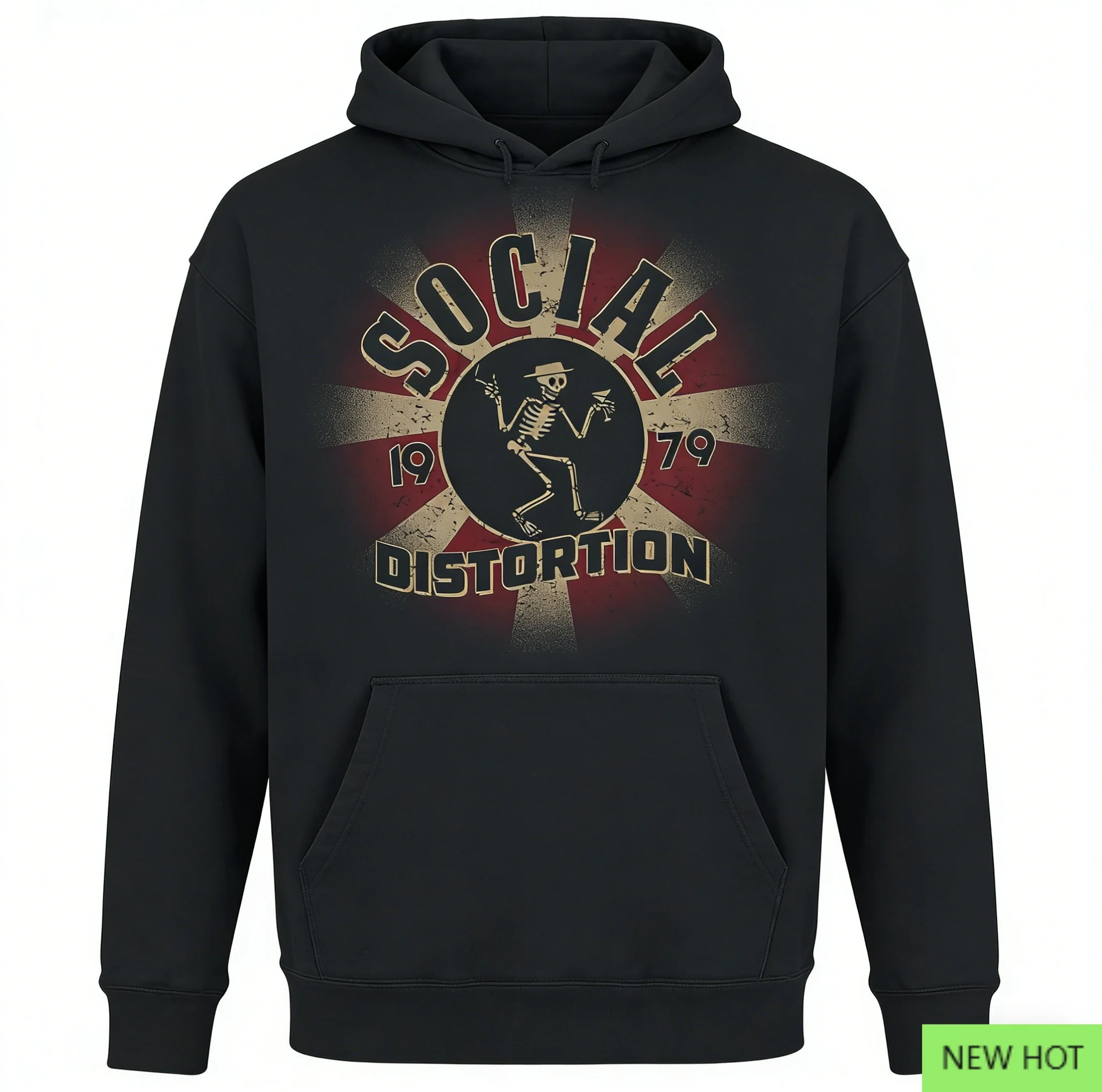 التشويه الاجتماعي 1979 بياقة دائرية، توب بانك روك، مثالي للمعجبين الذين يحبون الولايات المتحدة بانك روك وريترو هاردكور فيبي #2