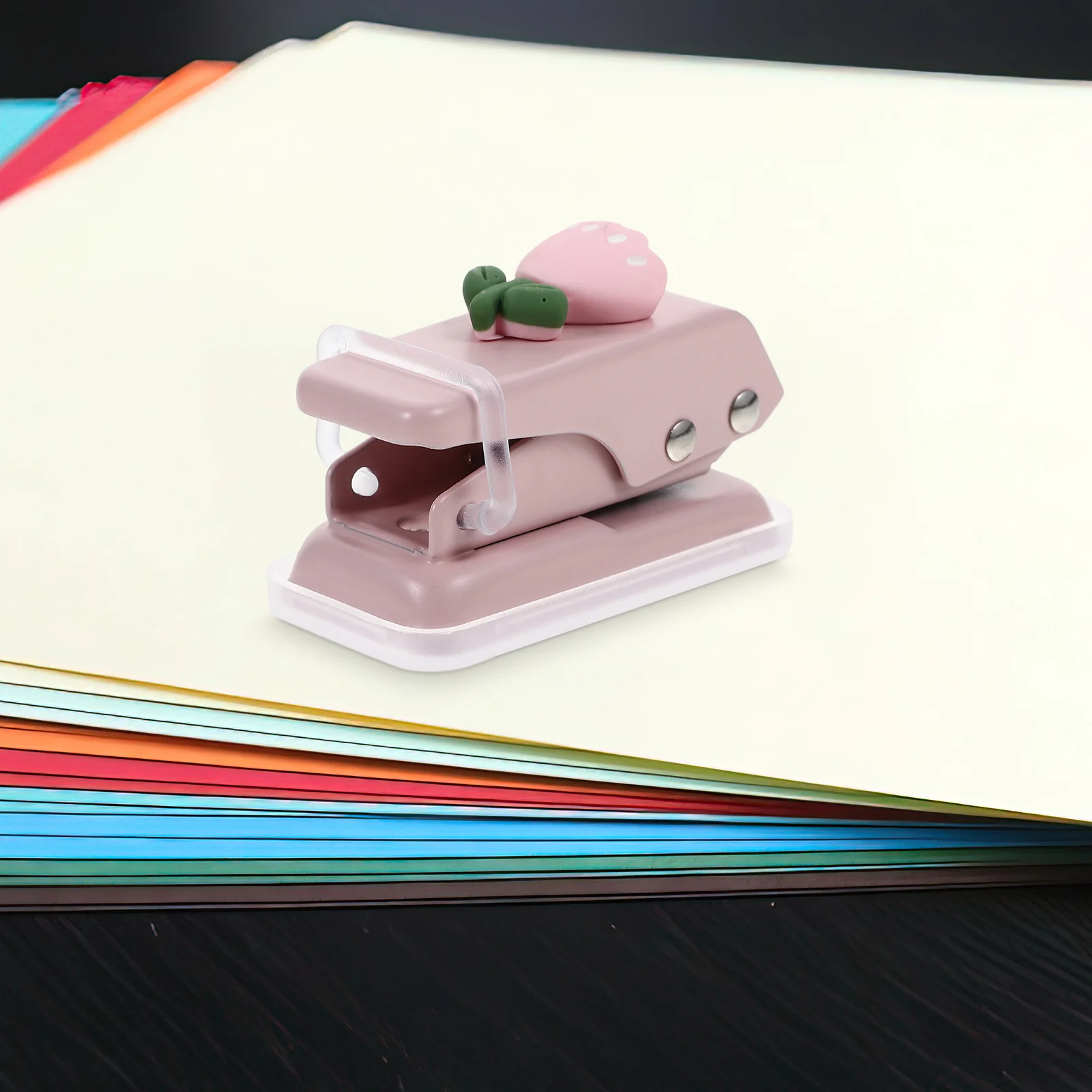 

Mini Single Hole Punch Manual Paper Puncher Tiny Round Hand Shape for Crafts Tool