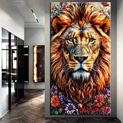 DIY Diamond Painting Cross Stitch Lion Tiger Bear Wild Animal Full Drills Diamond Mosaic New Collection 2024 Home Decor Gift