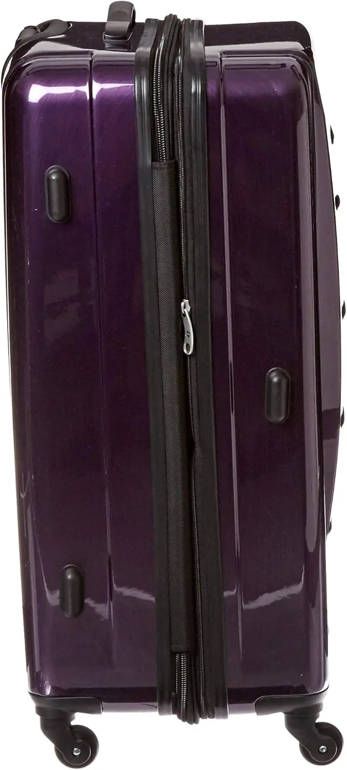 Samsonite Winfield 2 Hardside Expandable Luggage with Spinner Wheels, Checked-Large 28-Inch, Purple
