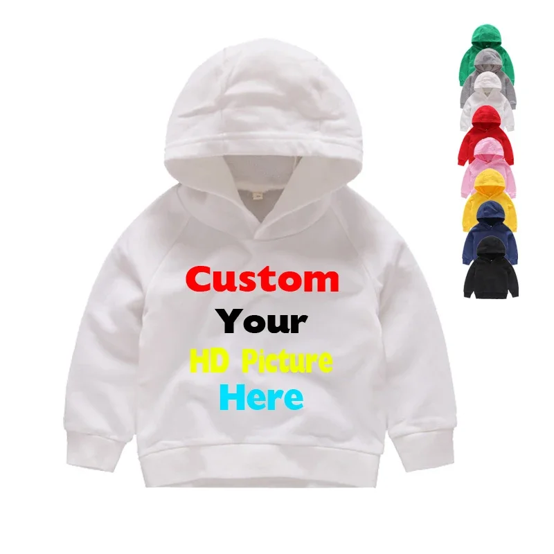 

Your Own Design Custom Hoodies Children's Sweatshirts Red Cotton 2T-8T Cotton Boys Girls Hoodies 3 4 5 6 7 8 Years Sweatshirts