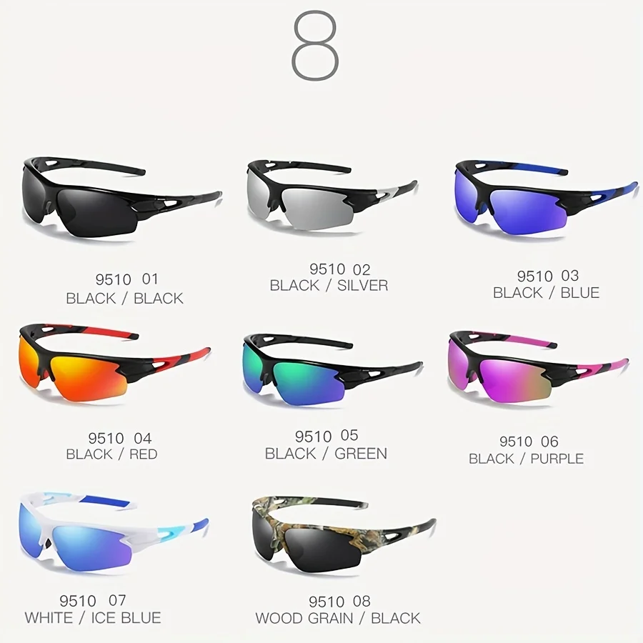 FRROS Polarized UV400 Protection Sunglasses For Men And Women 8 Colors Model 9510