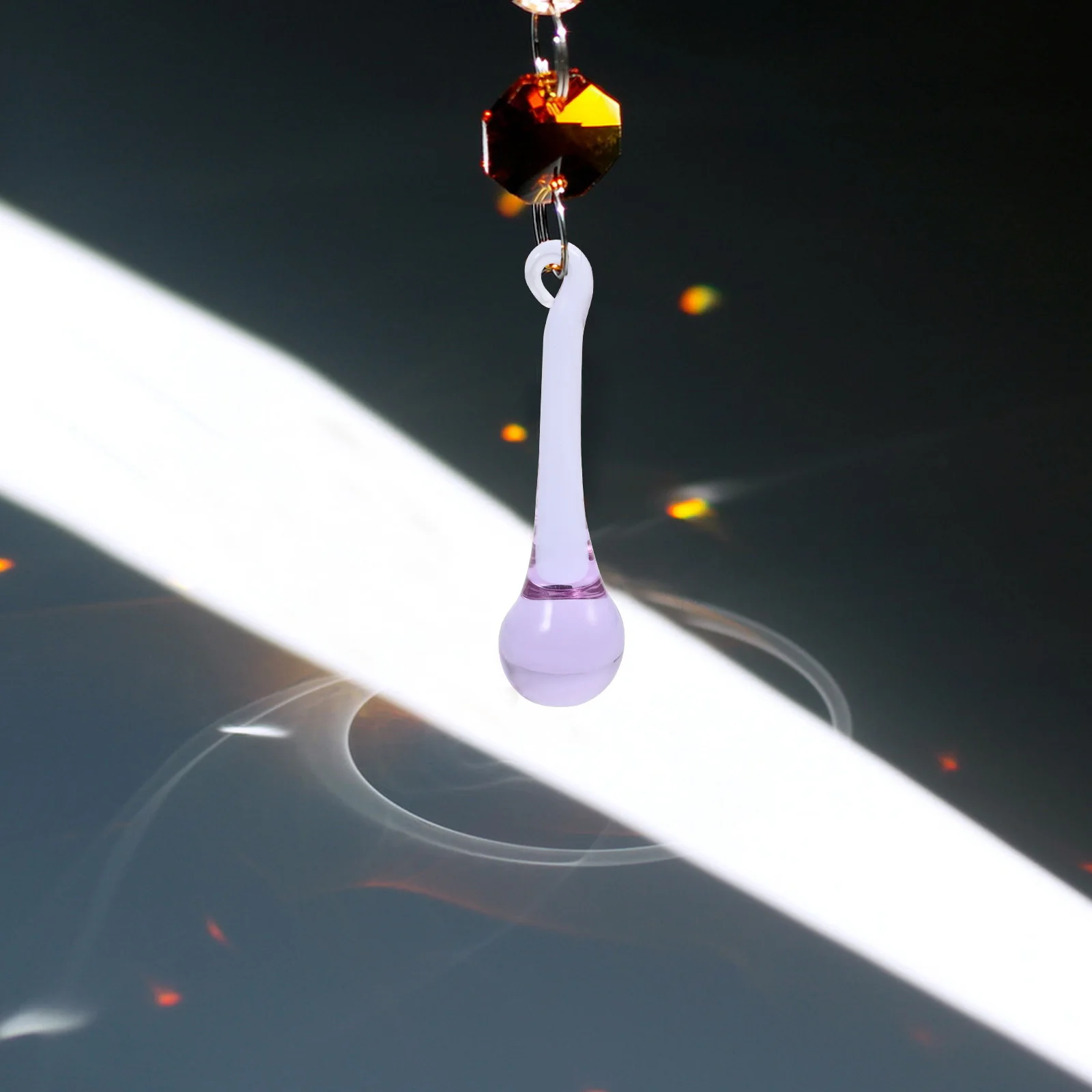 

10 Pcs Crystal Teardrops Pendants Hanging Crystals Ornament Decorations Ornaments