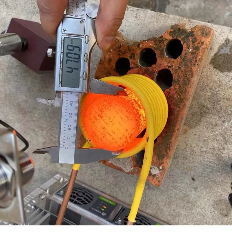 

CheapInduction heating machine 5000W induction heater high frequency induction heating plate melting metal + coil + pum
