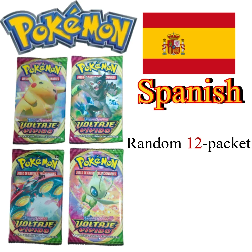 6-36 paquetes de Pokémon español VOLTSJE VIVIDO FUSION mascarada Etsncelles Skies Flames Booster Box tarjetas de Pokémon