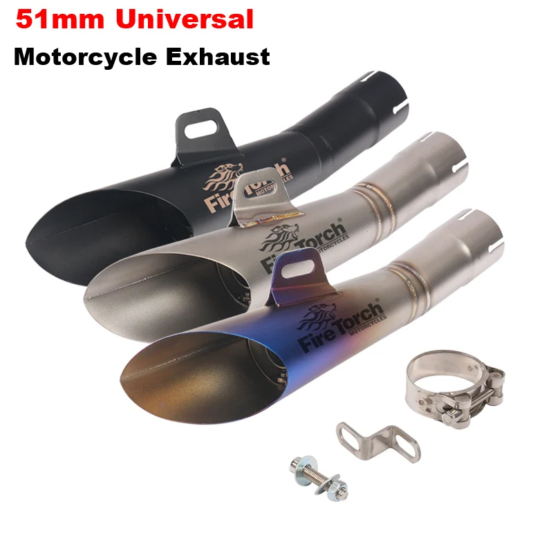 Universal Motorcycle Exhaust Escape Modified Muffler Silencer Pipe Racing GP ATV Motocross For YZF-R6 R25 ER6N MT03 NC700 Z750