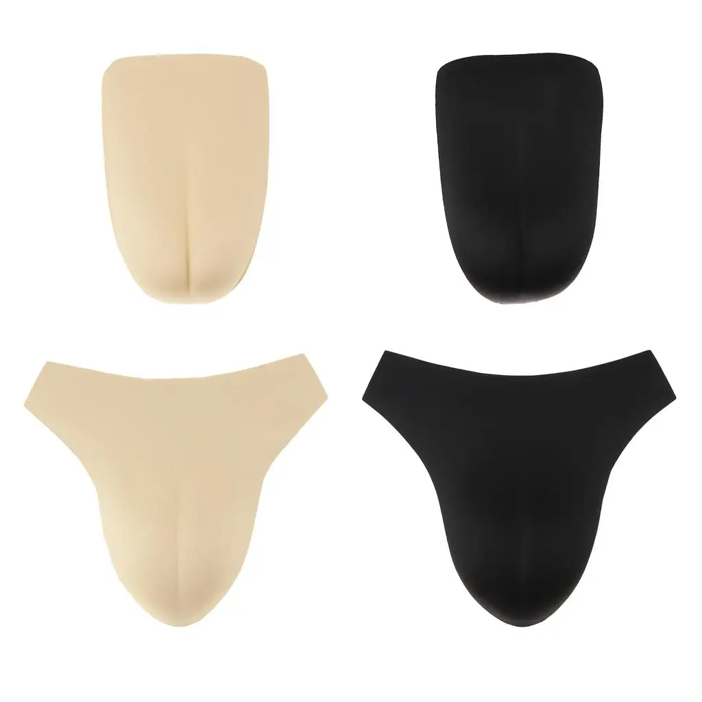 Mens Crossdresser biancheria intima finta Panty Shaping rimovibile all'interno Pad