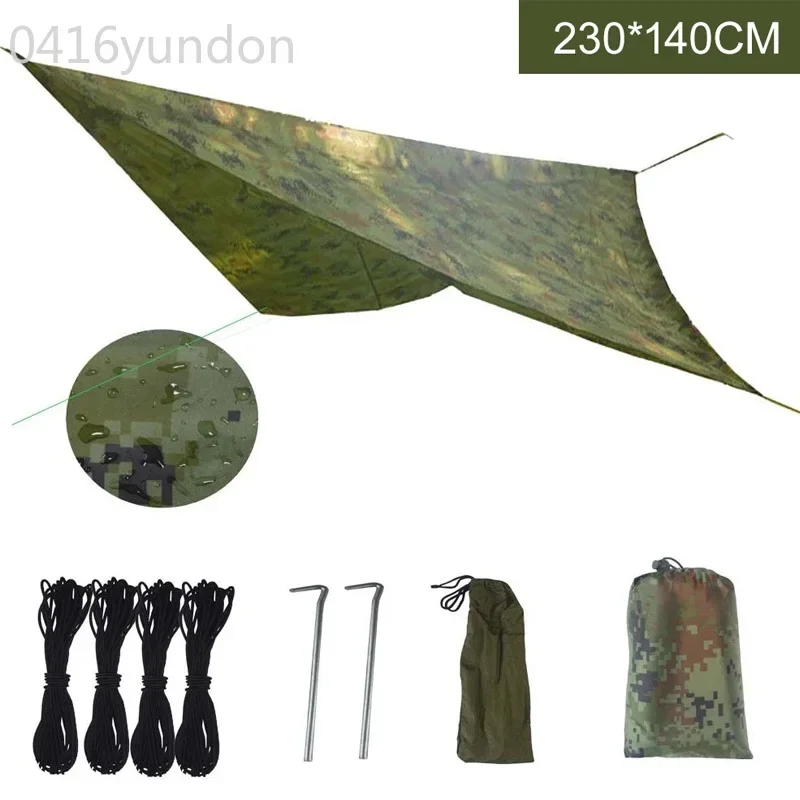 

Waterproof Tarp Tents Shade Outdoor Camping Hammock Rain Fly UV Garden Awning Canopy Sunshade Ultralight 230x140cm